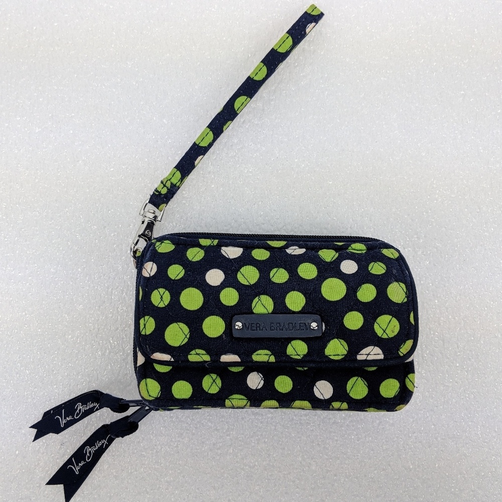VERA BRADLEY Blue and Green Wallet Wristlet
